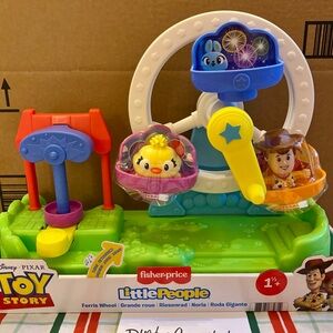 Toy Story 4 Little People Musical Ferris Wheel Figures Woody Ducky Fisher Price